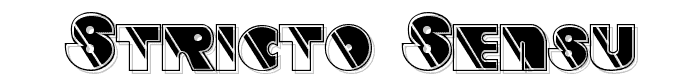Stricto Sensu font